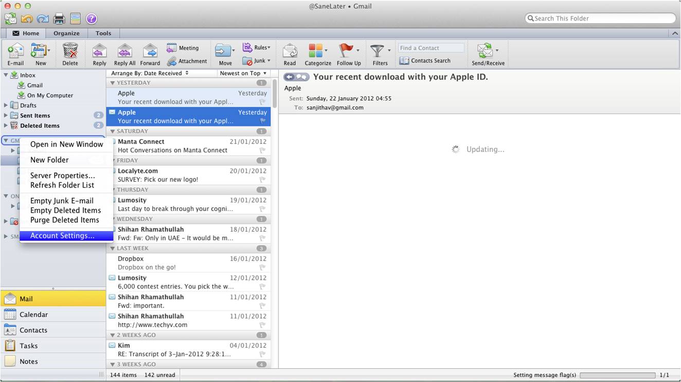 does gmail run well on outlook for mac 2016